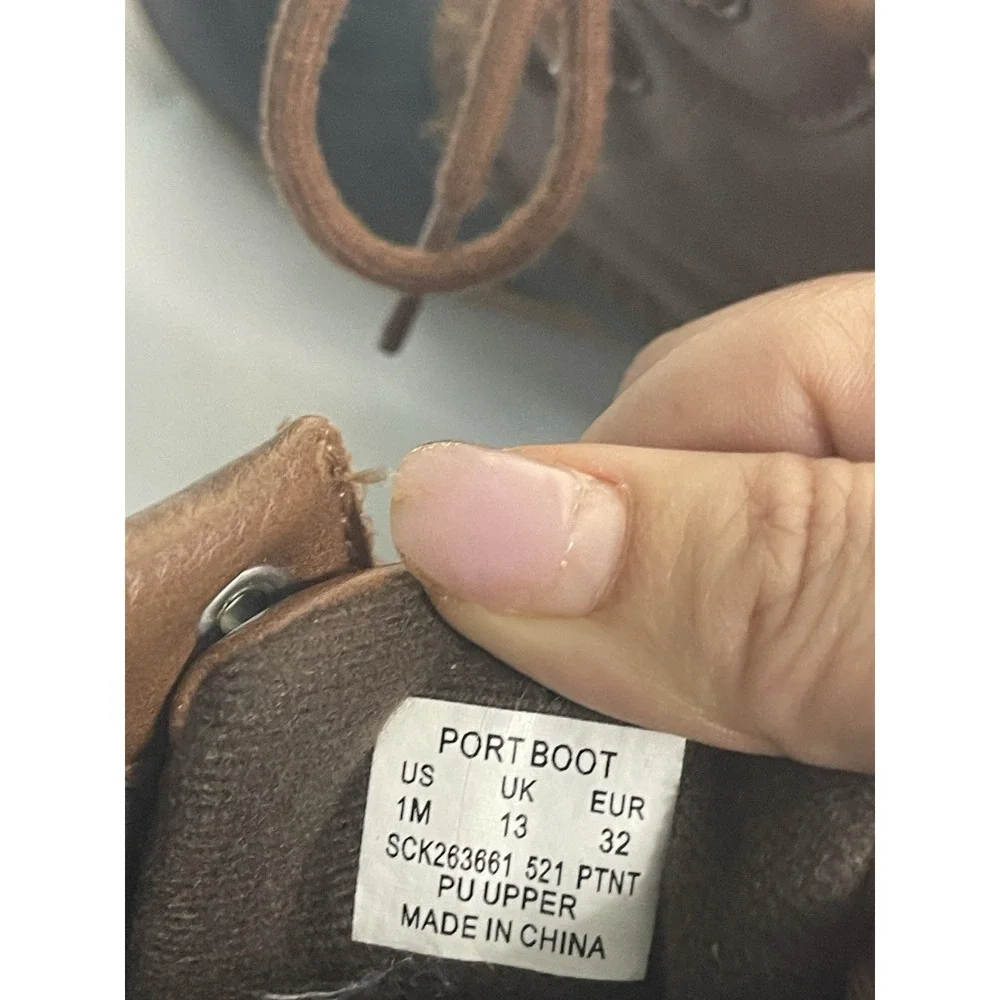 Sperry Port Boot Size 1 Youth Boys Winter Boot Waterproof BinC
